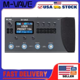 M-VAVE MK-300 Guitar Multi-Effects Processor with 3.5 Inch Screen, 150s Looper, 128 Amps Battery for Electric Guitar and Bass