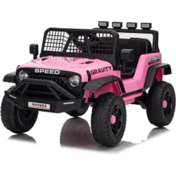 12V Kids Ride On Truck Car w/Parent Remote Control, 3 Speeds, Emergency Braking, LED Lights, Music & Horn Kids Electric Vehicles