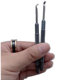 2Pcs Metal 3.5mm Watch Hand Remover Tool Watchmaker Repair Pry Levers with Flat Blade Watch Hands Lifting Tool Watch Repair Tool