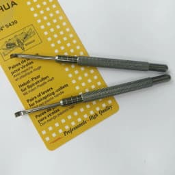 2Pcs Metal 3.5mm Watch Hand Remover Tool Watchmaker Repair Pry Levers with Flat Blade Watch Hands Lifting Tool Watch Repair Tool