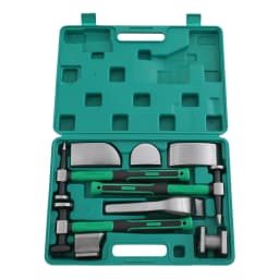 9PCS Car Dent Repair Tool Kit, 45# Steel Sheet Metal Hammer & Lining Irons Set, Auto Body Dent Fix Tools for Car Motorcycle Use