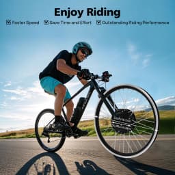 36V 250W Electric Bike Conversion Kit 20" Front Wheel Brushless Hub Motor with LED Display Controller for 20x1.75-2.125" Tire