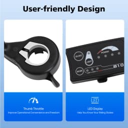 36V 250W Electric Bike Conversion Kit 20" Front Wheel Brushless Hub Motor with LED Display Controller for 20x1.75-2.125" Tire