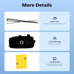 36V 250W Electric Bike Conversion Kit 20" Front Wheel Brushless Hub Motor with LED Display Controller for 20x1.75-2.125" Tire