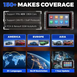 Autel Scanner MaxiCOM MK900 Bidirectional Diagnostic Tool Same as AUTEL MK900BT MK900-BT MX900 Diagnostic Scanner CAN-FD&DOIP