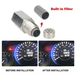 P0420 P0430 Universal O2 Sensor Spacer Adapter M18X1.5 Check Engine Light CEL Mini Catalyst For Fault Code