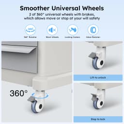 Mobile Ultrasound Trolley Cart Portable Ultrasound Imaging Scanner Vehicle Medical Beauty Storage Cart 110LBS Load with 4 Wheels