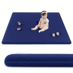 2cm Thick Baby Play Mat for Tummy Time Memory Foam Carpet Large Crawling Soft Velvet Non-Slip Nursery Rug for Floor Kids