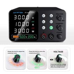 Wanptek 30V 5A 10A 60V 5A 120V 3A Lab DC Power Supply Adjustable Digit Display Memory Function Power Supplies Voltage Regulator