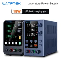 Wanptek 30V 5A 10A 60V 5A 120V 3A Lab DC Power Supply Adjustable Digit Display Memory Function Power Supplies Voltage Regulator