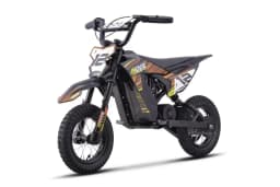 KOOZ HP122E Kids Electric Dirt Bike 36V 750W Peak Power Motorcycle For 4-8 Years UL2272 SGS Certified Max 15.5MPH 3 Speed Modes 14Miles Range Shock Absorber Rear Brake Kids Gift