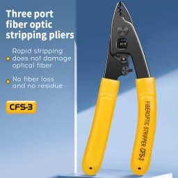 Fiber Optic Tool Kit Three-port Optical Fiber Stripper Wire Strippers Fiber Stripping Pliers Leather Wire Stripper FTTH Tools