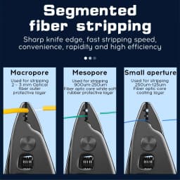 Fiber Optic Tool Kit Three-port Optical Fiber Stripper Wire Strippers Fiber Stripping Pliers Leather Wire Stripper FTTH Tools