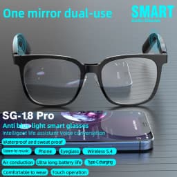 2-in-1 Smart Glasses With Magnetic Lenses Versatile, Clear Vision Enhanced Comfort TWS SG18pro