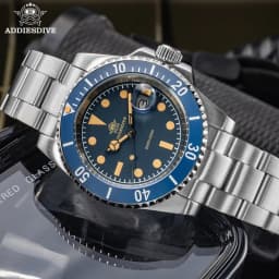 ADDIESDIVE 41mm Men's Quartz Watch 200m Diving Wristwatch C3 Retro Luminous Ceramic Bezel Stylish Men's Analog Watches AD2054