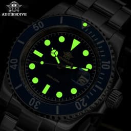 ADDIESDIVE 41mm Men's Quartz Watch 200m Diving Wristwatch C3 Retro Luminous Ceramic Bezel Stylish Men's Analog Watches AD2054