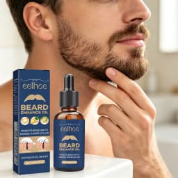 EELHOE Beard Care Oil Strengthening Roots Promote Bread Growth Moisturizing Brightening Thickening Enhance Beard Oil