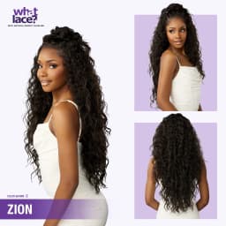 Sensationnel HD Lace Front Synthetic Wig Cloud 9 What Lace Glueless 13X6 Zion - Water wave long wig, Summer Wig, Long Curly wig