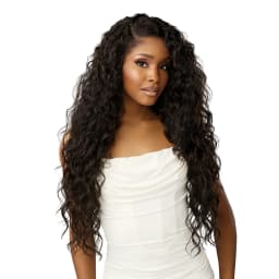 Sensationnel HD Lace Front Synthetic Wig Cloud 9 What Lace Glueless 13X6 Zion - Water wave long wig, Summer Wig, Long Curly wig