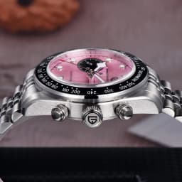 PAGANI DESIGN Men Watches New Pink BB Panda Dial Chronograph Fashion Luxury Quartz Watch For Men VK64 Movt Waterproof Watch 2026