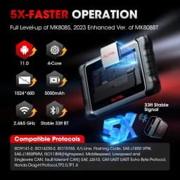 Autel MaxiCOM MK808K-BT MK808K BT Bluetooth OBD2 Scanner Same as MK808BT Pro Full Bidirectional Diagnostic Tools Code Reader
