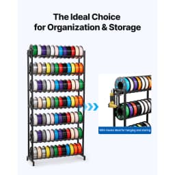 SucceBuy 5/7 Tier 3D Printer Filament Storage Rack Filament Spool Holders Storage Shelves for Home Office 3D Printing Studio