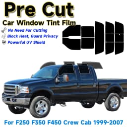 Car Window Solar Uv Protector Privacy Tint Film for Ford F250 F350 Crew Cab 1999 2000 2001-2007 Pre Cut Window Tint Sun Block