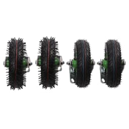 8'' Pneumatic Swivel Casters Set of 4 Heavy Duty Air Tires Rubber Wheel with Bolt on for Workbench Furniture Cabinet Woodbox