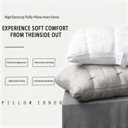 Luxury Hotel-Quality Pillow for Deep Sleep. Ergonomic Design Supports Back, Side and Stomach Sleepers. Filled with Durable High-