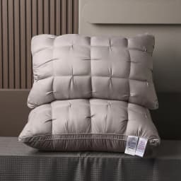 Luxury Hotel-Quality Pillow for Deep Sleep. Ergonomic Design Supports Back, Side and Stomach Sleepers. Filled with Durable High-