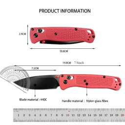 Multi-color BM 535 Bugout Folding Knife with Self-locking Landing Blade V-shaped Grinding Edge and Thumb Clip Ergonomic Handle