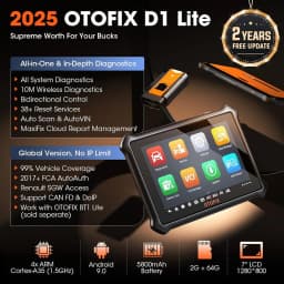 OTOFIX D1 Lite Bidirectional Scan Tool All System Automotive Diagnostic Scanner FCA SGW CANFD DOIP OBD2 Scanner 2 Year Update