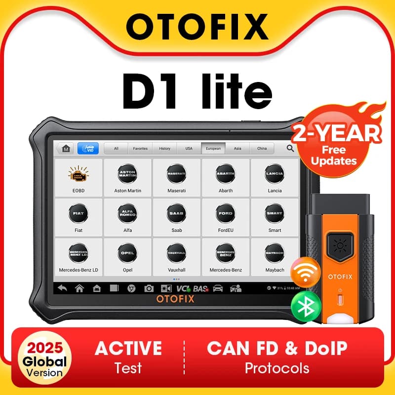 OTOFIX D1 Lite Bidirectional Scan Tool All System Automotive Diagnostic Scanner FCA SGW CANFD DOIP OBD2 Scanner 2 Year Update