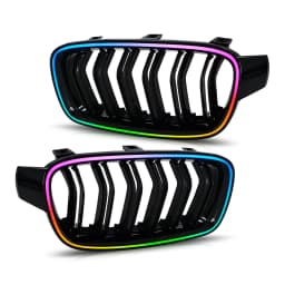 Upgrade Grille For BMW 3 Series F30 2013-2018 2013 2014 2015 2016 2017 2018 Grille Lights RGB Color