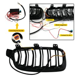 Upgrade Grille For BMW 3 Series F30 2013-2018 2013 2014 2015 2016 2017 2018 Grille Lights RGB Color