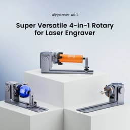 AlgoLaser Multi-function Rotary 4in1 Rotary Kit for Laser Engraver Gripping Cylindrical Rings Spherical Objects Rotary Engraving