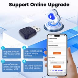 CarlinKit 5.0 Mini Ultra Wireless Adapter Wireless CarPlay Android Auto For OEM Car Plug and Play WiFi Bluetooth Auto Connection