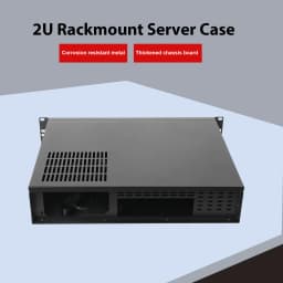 2U Chassis Aluminum Panel Ultra Short Industrial Control Server Chassis Data Storage Motherboard Server Case