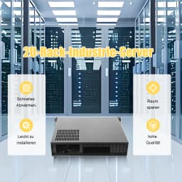 2U Chassis Aluminum Panel Ultra Short Industrial Control Server Chassis Data Storage Motherboard Server Case
