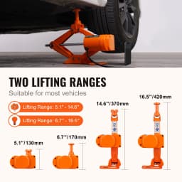 SucceBuy 3T Electric Car Jack Scissor Jack with Electric Impact Wrench 12V Car Jack with Double Saddle for SUV Truck Tire Change