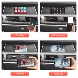 AUTOABC Wireless CarPlay Android Auto For BMW 5 Series F10 F11 2012-2017 CIC NBT Radio Multimedia Playback Airplay Navigation