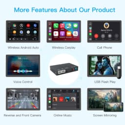 AUTOABC Wireless CarPlay Android Auto For BMW 5 Series F10 F11 2012-2017 CIC NBT Radio Multimedia Playback Airplay Navigation