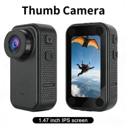 1.44-inch HD 1080p Thumb-Sized Action Camera for Kids, Outdoor Video Recorder, Mini Compact Action Camera with Memory Card