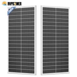 RVPOZWER 400W/200W/100W Rigid Solar Panels 18BB N-Type Mono Cells 25% High-Efficiency PV Power for Home Rooftop Camping Off Grid