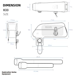 Rhinowalk Bicycle Top Tube Bag Waterproof Bike Front Frame Bag Fit MTB Road Bike Large Capacity Pannier Cycling Accessories