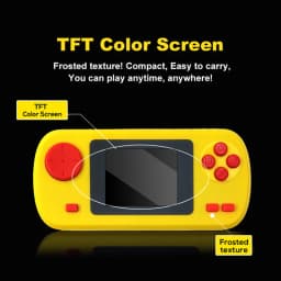 GAMINJA GC32 2.4 Inch TFT Screen Classic Retro Game Player Built-in 128 Games Portable Handheld Video Game Console