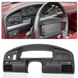 Dash Cover Cap Dash Panel Bezel Fit for 1994-1997 Ford F150 F250 F350 Super Duty (Gas Engine Only) | Crossdesign