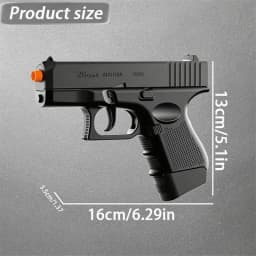 G26 toy gun, soft bullet toy gun - the perfect toy for all ages, fully accessorized, black