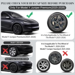 4PCS 19 Inch HubCap for Tesla Model Y Juniper 2025 Cyclone Style Automobile Hubcap Replacement Wheels Cover Full Rim Accesso