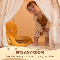 JOYFY Kids Play Tent Indoor Outdoor 51*35*52 Inch Tent with Blanket LED Light for Toddler Playhouse Ideal Private Space